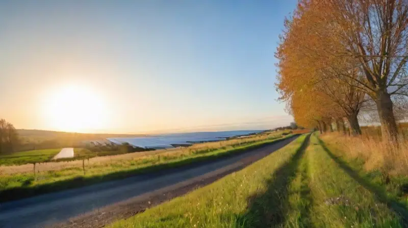 Naturaleza y tecnología en armonía tranquila